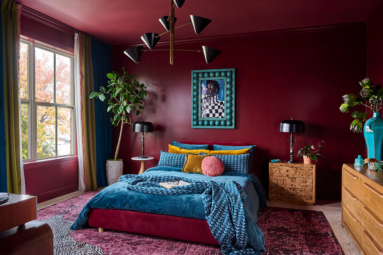 After: beautifully painted bedroom
